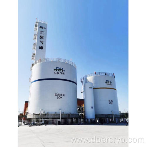 Customized Flat Bottom Cryogenic LOX/LIN/LAR Tanks